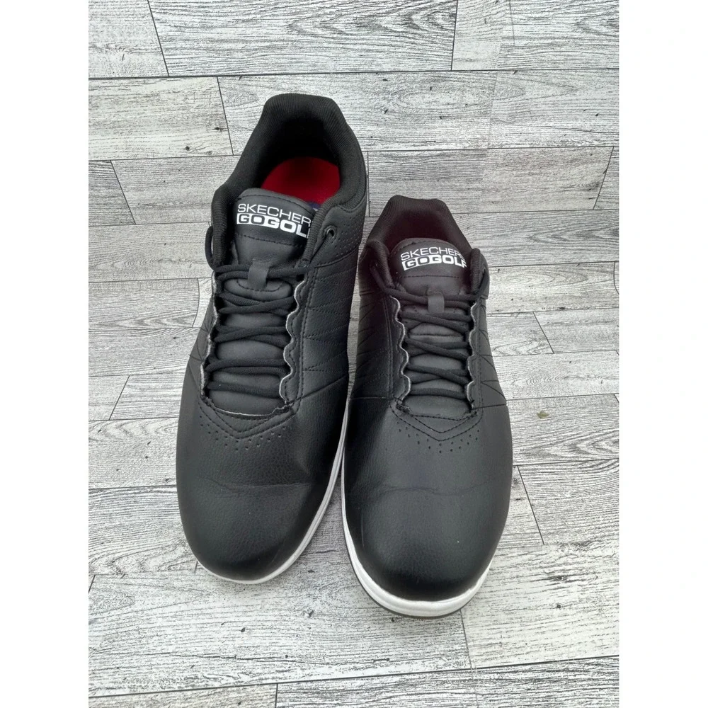Skechers Go Golf 54545EWW Mens 9 Black White Spikeless Athletic Golf Shoes EWW